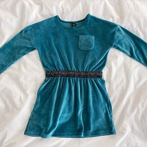 Tea Collection Girls Velour Dress Size 7